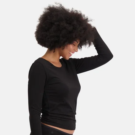 T-shirt manica lunga donna TRACY bamboo e lana SPORT