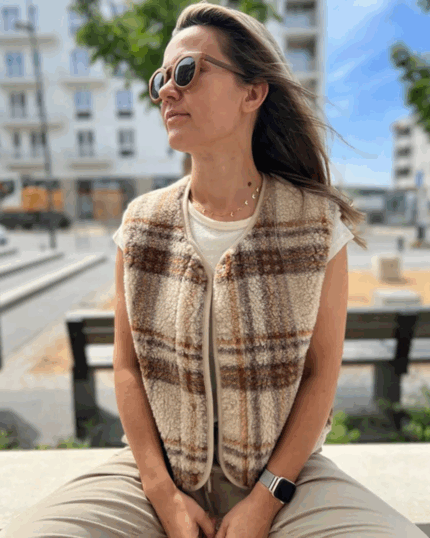 Gilet donna MAKALU in lana merino SCOTTISCH (SU ORDINAZIONE)