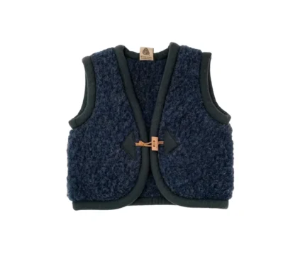 Gilet ALPI in lana merino bambini NAVY (SU ORDINAZIONE)