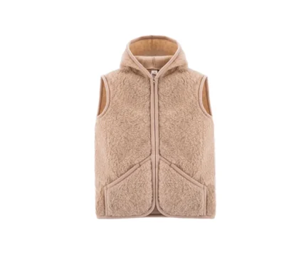 Gilet EVEREST in lana merino BEIGE (SU ORDINAZIONE)
