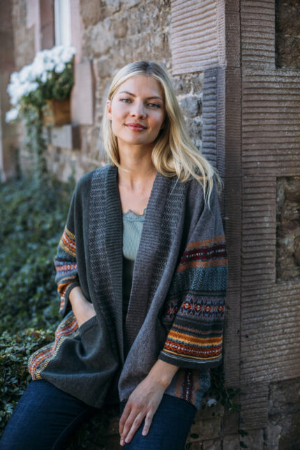 Kimono MONTROSE BRACKEN donna in lana merino