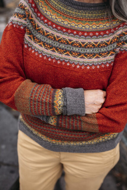 Maglione ALPINE COPPERLEAF donna in lana merino d'agnello e angora