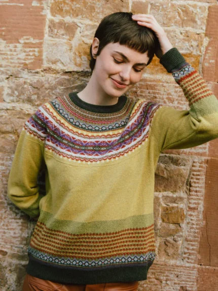 Maglione ALPINE FINDHORN donna in lana merino d'agnello e angora