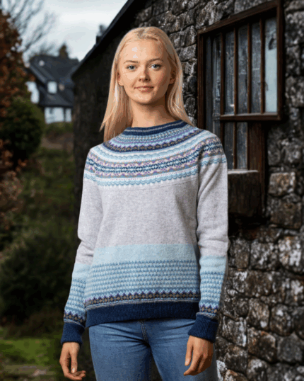 Maglione ALPINE ACRTIC donna in lana merino d'agnello e angora