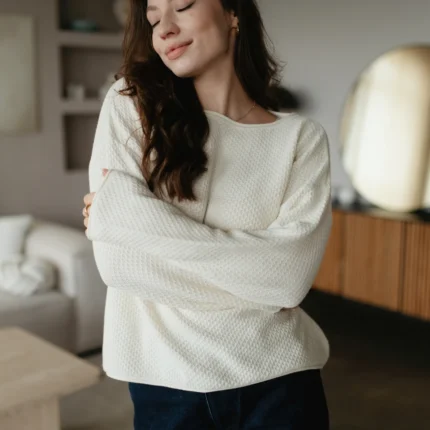 Pull VIOLA PANNA in cotone biologico