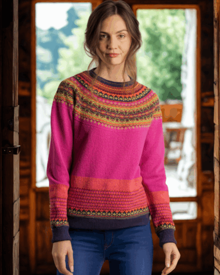 Maglione ALPINE JAZZ donna in lana merino d'agnello e angora