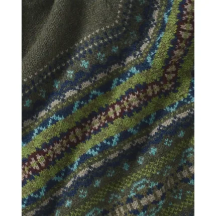 Maglione all-over KINROSS LODEN donna in lana di agnello merino