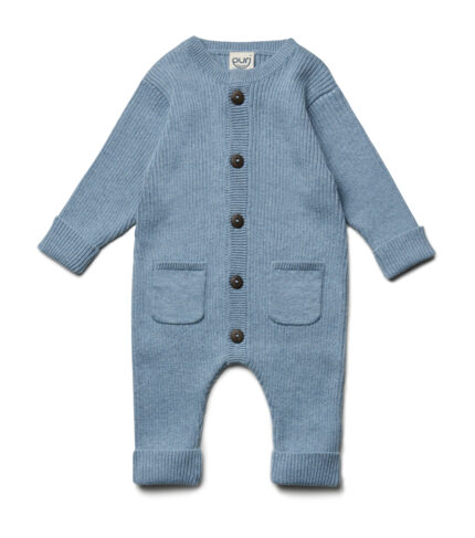 Tutina PURI BLUETTE in cotone biologico e lana