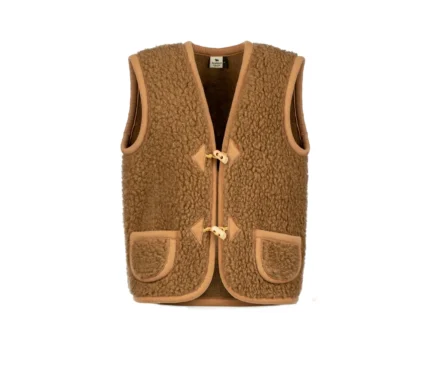 Gilet donna ANNAPURNA in lana merino BROWN (SU ORDINAZIONE)